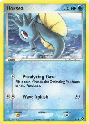 Horsea card from EX Battle Stadium