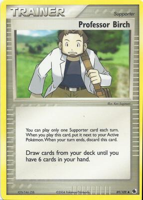 Professor Birch card from EX Battle Stadium