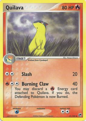 Quilava card from EX Battle Stadium