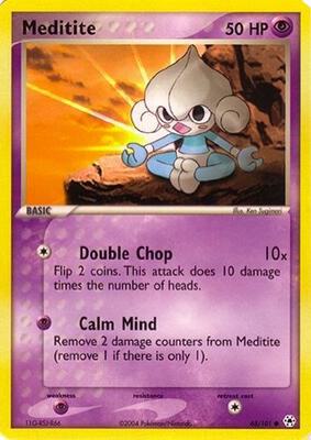 Meditite card from EX Battle Stadium