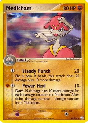 Medicham card from EX Battle Stadium