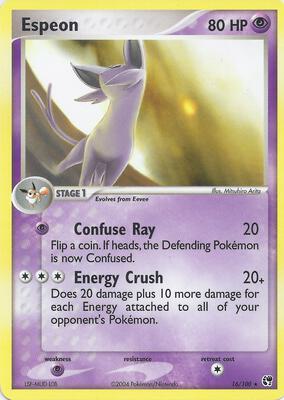 Espeon card from EX Battle Stadium