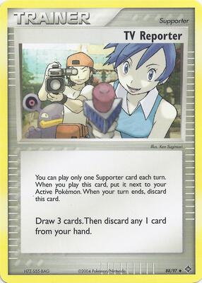TV Reporter card from EX Battle Stadium