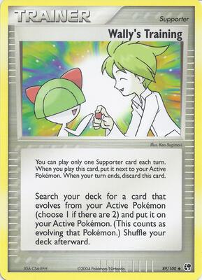 Wally's Training card from EX Battle Stadium