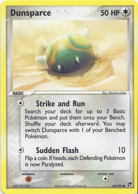 Dunsparce card from EX Battle Stadium
