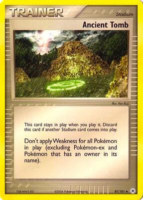 Ancient Tomb card from EX Battle Stadium
