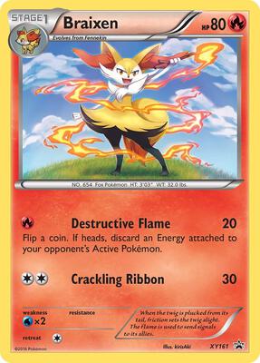 Braixen - XY161 card from XY Promos
