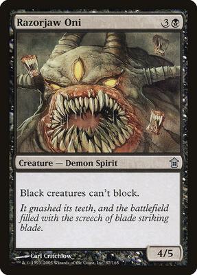 Razorjaw Oni card from Saviors of Kamigawa