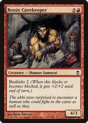 Ronin Cavekeeper card from Saviors of Kamigawa
