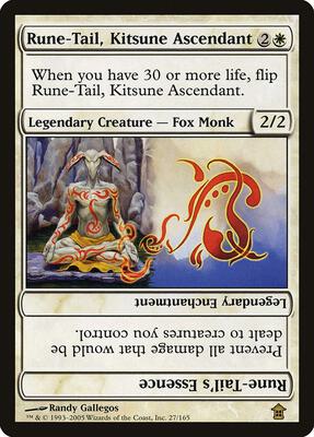Rune-Tail, Kitsune Ascendant card from Saviors of Kamigawa