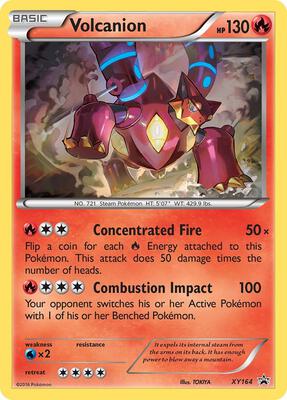 Volcanion - XY164 card from XY Promos