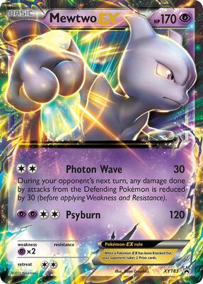 Mewtwo EX - XY183 card from XY Promos