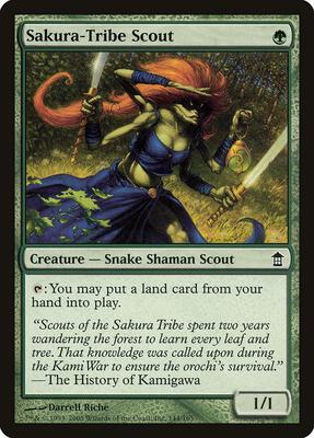 Sakura-Tribe Scout card from Saviors of Kamigawa