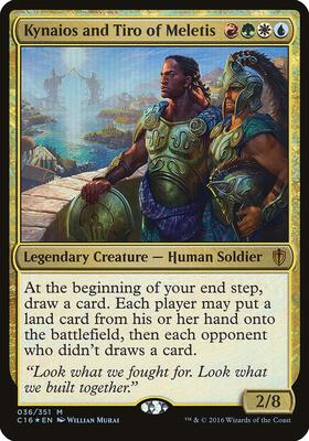 Kynaios and Tiro of Meletis (Commander 2016) card from Oversize Cards