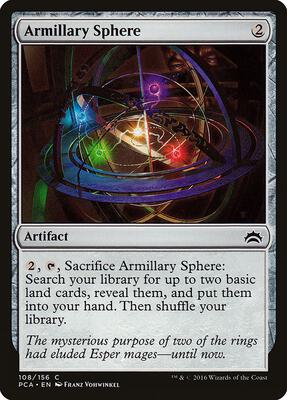 Armillary Sphere card from Planechase Anthology