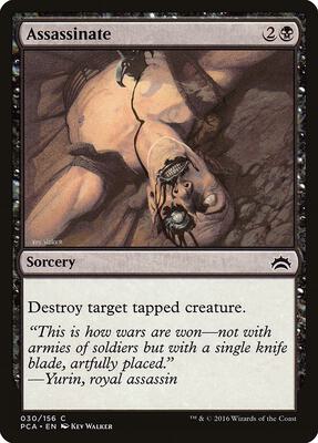 Assassinate card from Planechase Anthology