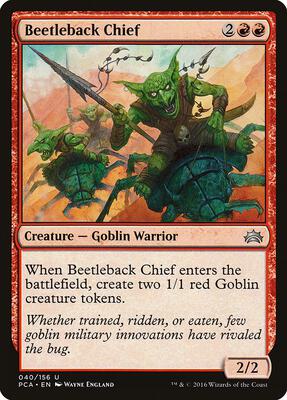 Beetleback Chief card from Planechase Anthology