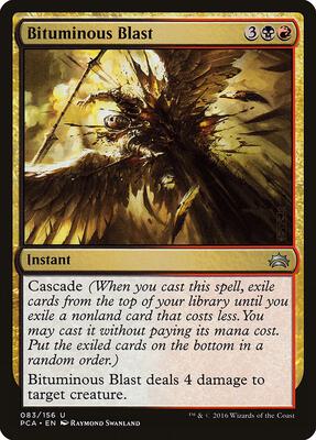 Bituminous Blast card from Planechase Anthology