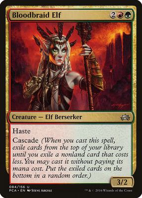 Bloodbraid Elf card from Planechase Anthology