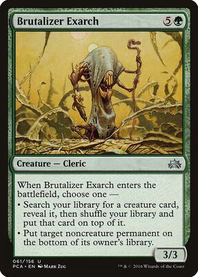 Brutalizer Exarch card from Planechase Anthology