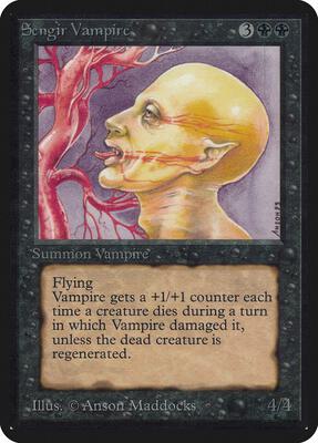 Sengir Vampire card from Alpha Edition