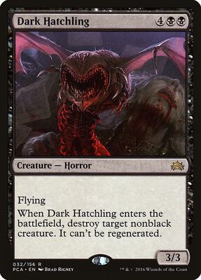 Dark Hatchling card from Planechase Anthology