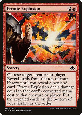 Erratic Explosion card from Planechase Anthology