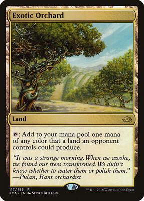 Exotic Orchard card from Planechase Anthology