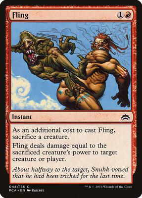 Fling card from Planechase Anthology