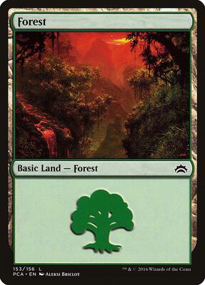 Forest (153) card from Planechase Anthology