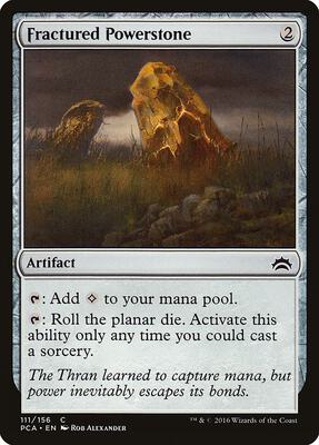 Fractured Powerstone card from Planechase Anthology