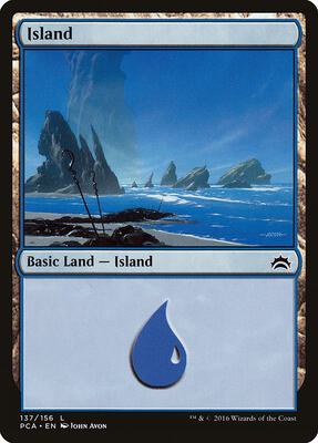 Island (137) card from Planechase Anthology