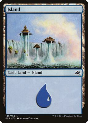Island (139) card from Planechase Anthology