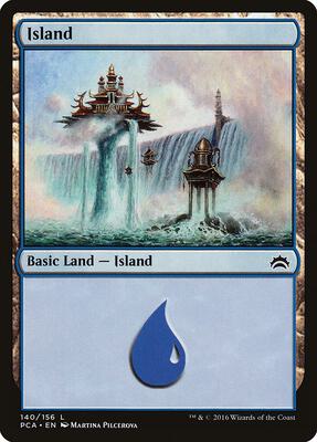 Island (140) card from Planechase Anthology
