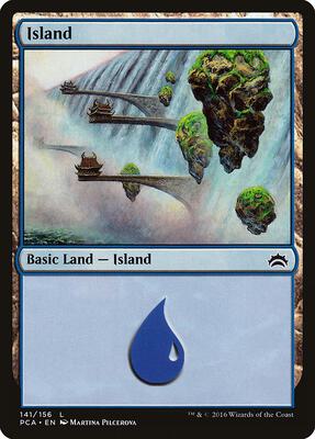 Island (141) card from Planechase Anthology