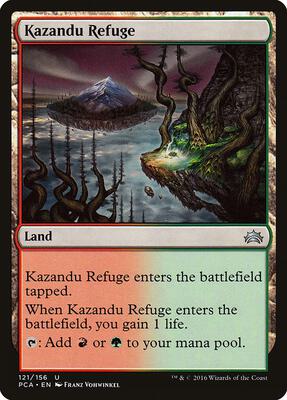 Kazandu Refuge card from Planechase Anthology