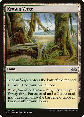 Krosan Verge card from Planechase Anthology