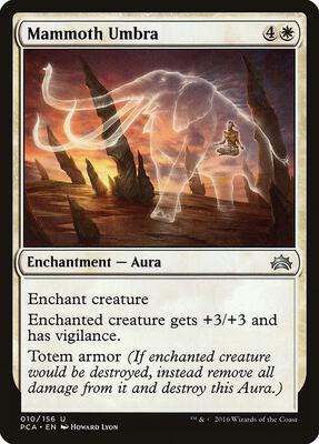 Mammoth Umbra card from Planechase Anthology