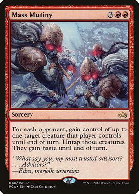 Mass Mutiny card from Planechase Anthology