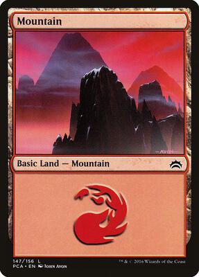 Mountain (147) card from Planechase Anthology