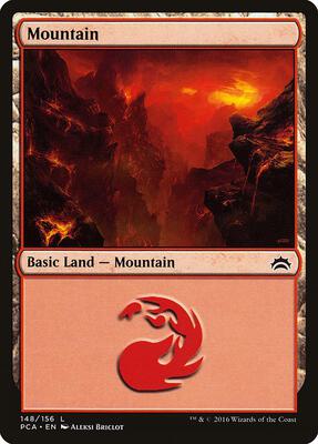 Mountain (148) card from Planechase Anthology