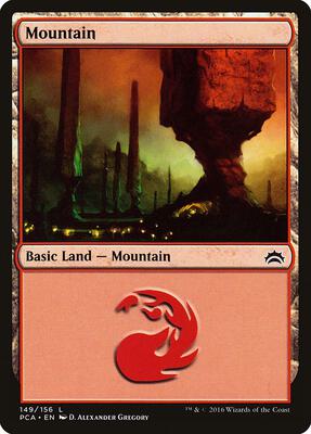 Mountain (149) card from Planechase Anthology