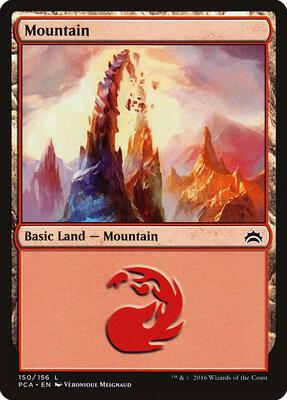 Mountain (150) card from Planechase Anthology