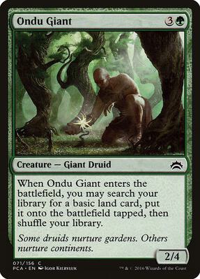 Ondu Giant card from Planechase Anthology