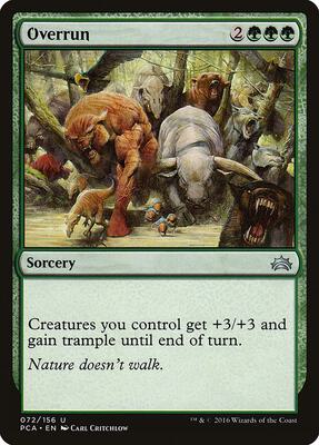 Overrun card from Planechase Anthology