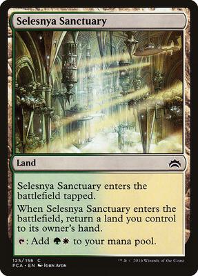 Selesnya Sanctuary card from Planechase Anthology