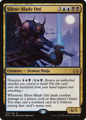 Silent-Blade Oni card from Planechase Anthology