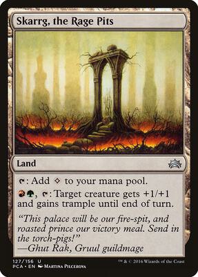 Skarrg, the Rage Pits card from Planechase Anthology