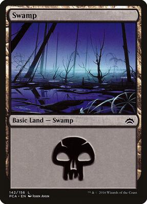 Swamp (142) card from Planechase Anthology