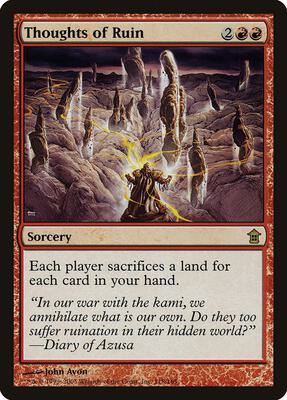 Thoughts of Ruin card from Saviors of Kamigawa